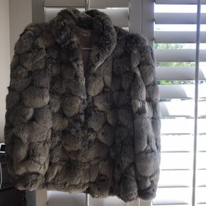 Rabbit fur coat